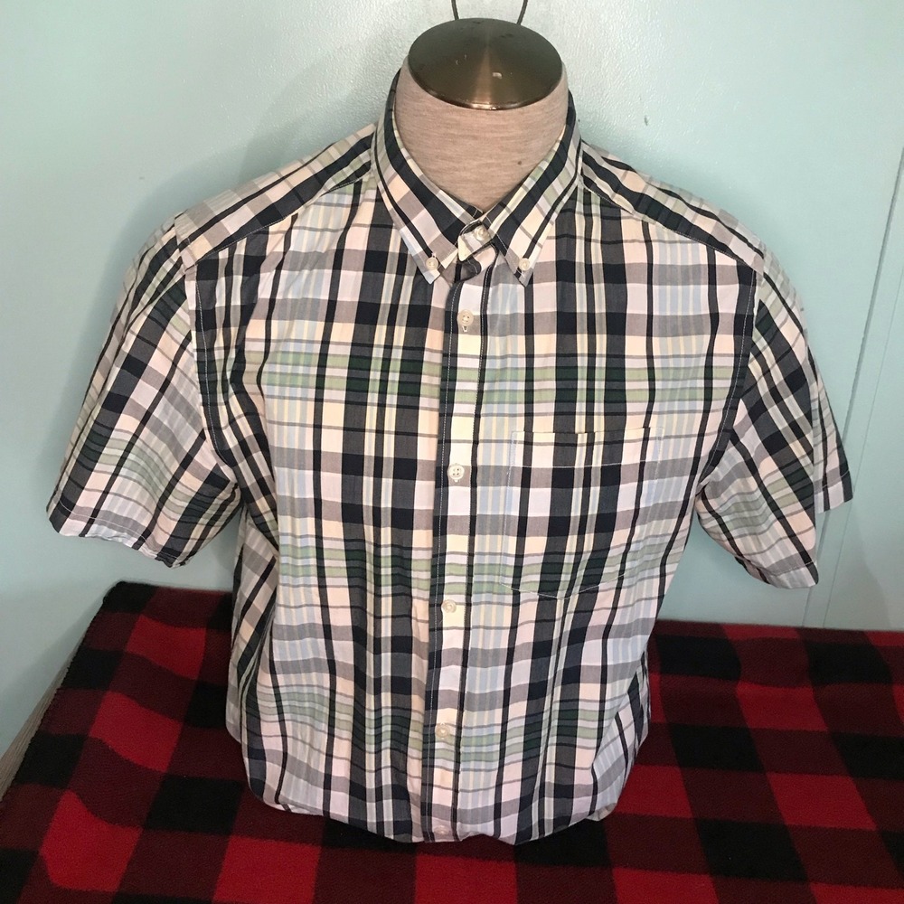 Old Navy Mens Large Blue Green Shirt